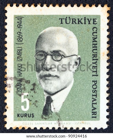 TURKEY - CIRCA 1964: A stamp printed in Turkey from the 