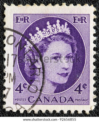 Canada - Circa 1954: A Stamp Printed In Canada Shows A Portrait Of ...