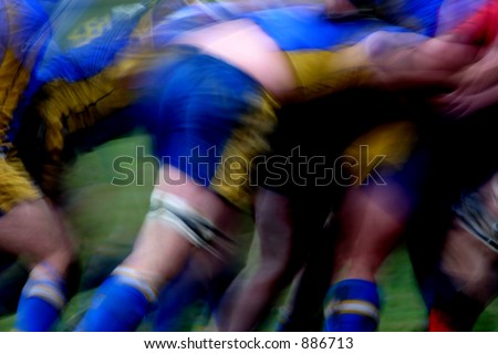 Rugby Match - the scrum