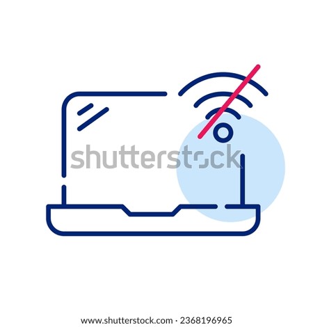 No wifi connection on laptop. Pixel perfect icon