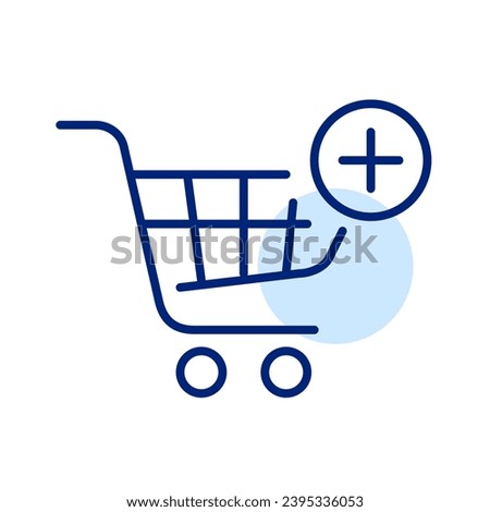 Add items to shopping cart. Plus symbol. Pixel perfect icon