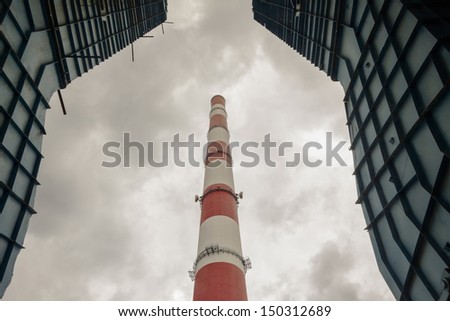 Thermal power station on coal - Poland.