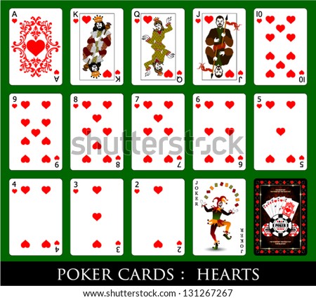 Set of Cards.All the Hearts.