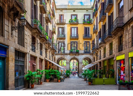 Image, Stock Photo Barcelona | Old Town 1