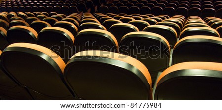 A big auditorium with all the seats free