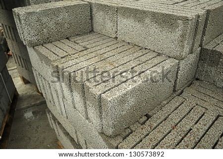 stacked rough building blocks outdoor