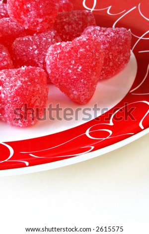 Red Valentines Candy Hearts