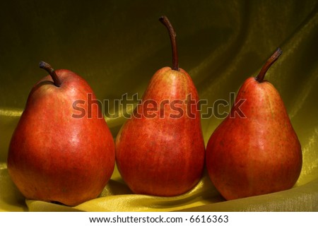 Red Pears still life