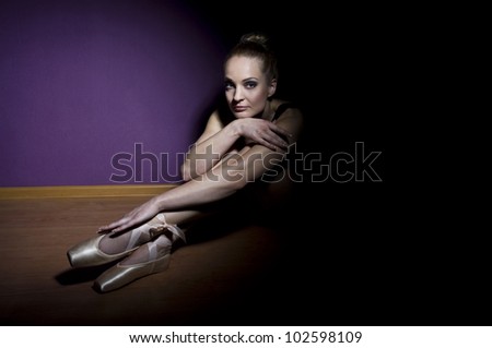 Ballerina Woman in Studio
