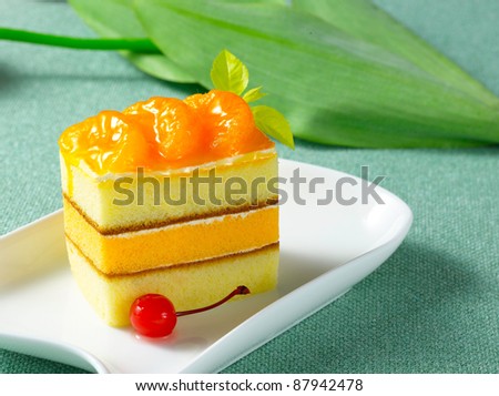 cheese cake with cherry