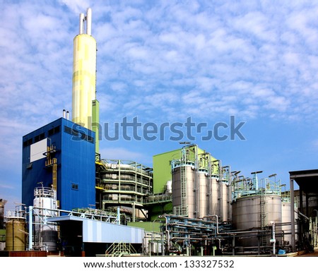 Modern waste and industrial waste incineration plant