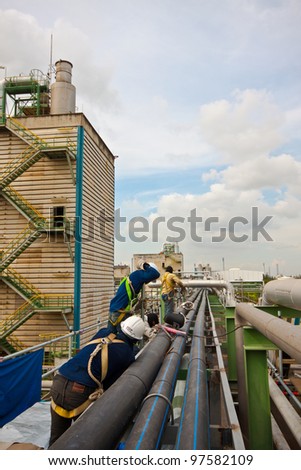 welding pipe and safety in petrochemical plant