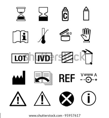 icon set for medical manual