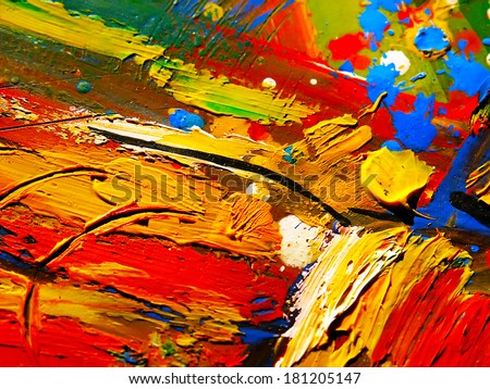 Abstract watercolor texture. Oil, acrylic paints, gouache. Modern painting. Colorful rainbow palette. Avant-garde art. Reminiscent of graffiti. Contemporary art. Stains, spray paint. Colorful streaks