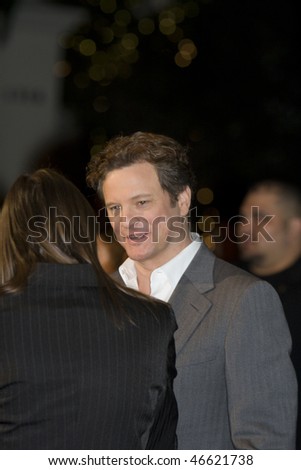 SANTA BARBARA - FEB. 132- Leading Actor Oscar nominee Colin Firth (\