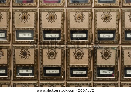 Antique Post Office Boxes