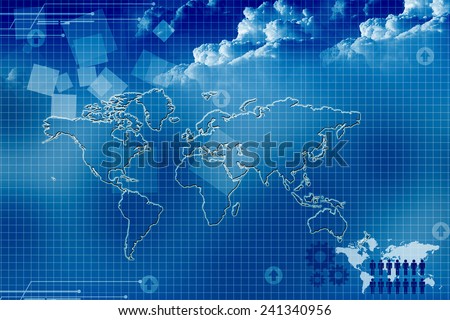 World Map business background