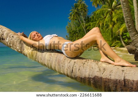 Deserved Relaxation Woman In Bikini