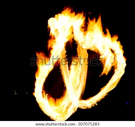 Flaming Trails Burning Man