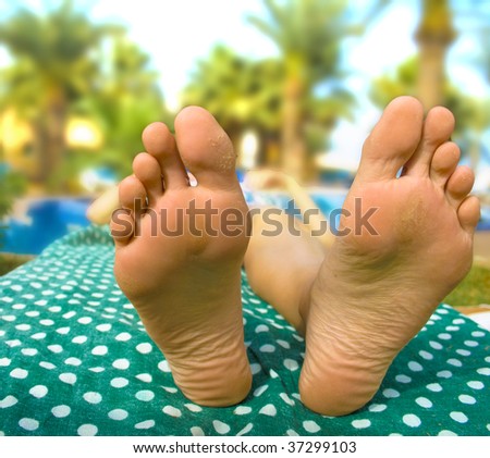 My happy feet having Rest