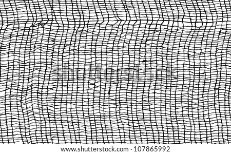 Wickerwork from linen cloth