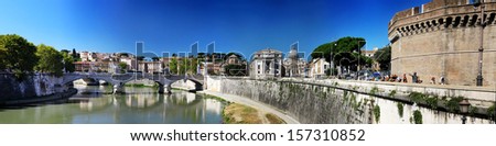 panorama of Rome and Vatican City