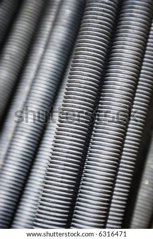 Close up of pile of screws.