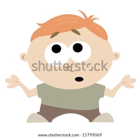 A Cartoon Boy Making Up An Excuse Stock Vector 15799069 : Shutterstock