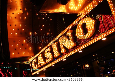 Neon casino sign.