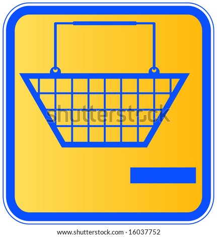 shopping basket with minus sign icon - take out of shopping cart