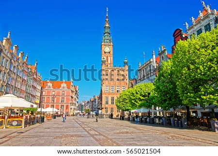 Similar – Foto Bild Dlugi Targ and the Golden Gate | Gdansk | Poland