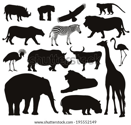 Animals Silhouettes Collection Vector Pack | 123Freevectors