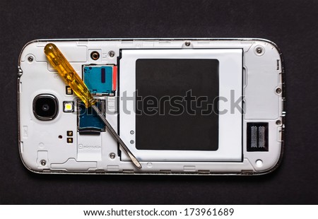 repair smart phone electronic background