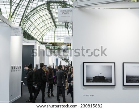 People visiting Paris Photo art fair 2014, Paris, France