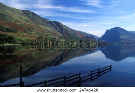 Scenic Buttermere, the lake district, England