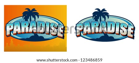 Vector Paradise Sign