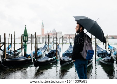 Image, Stock Photo Rainy day in Venice venice