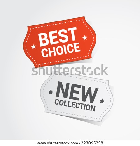 Discount color vector labels