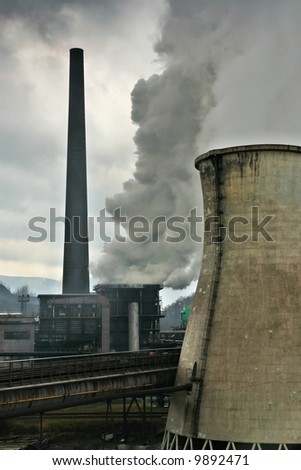 Ecology and behavior of human - smokestack industry