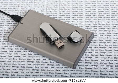 Data Storage, portable hard drive.