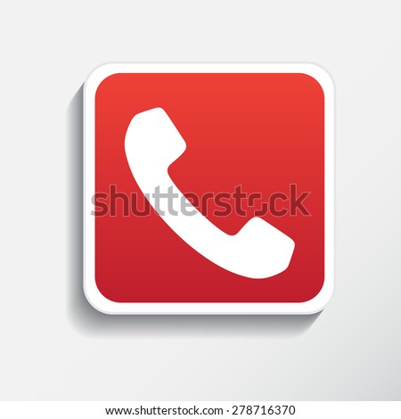Phone icon isolated on white background