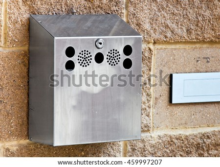 Similar – Image, Stock Photo Smoking shelter Design