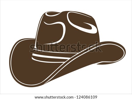 Cowboy Hat Stock Vector 124086109 : Shutterstock