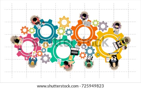 Flat design illustration concepts for business analysis and planning, consulting, team work, project management, financial report and strategy . Concepts web banner and printed materials.