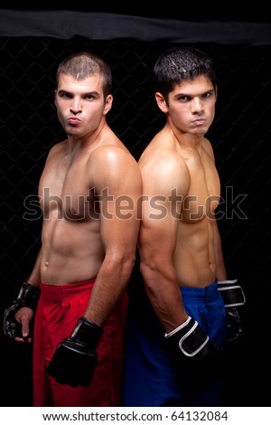 Mixed martial artists before a fight