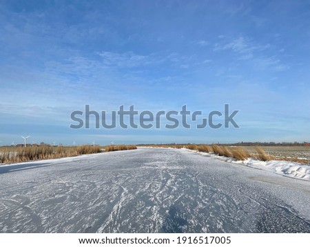 Similar – Image, Stock Photo At the frozen canal II