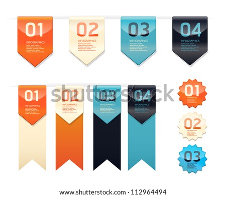 Modern   Design button  / can be used for infographics / numbered banners / horizontal cutout lines / graphic or website layout vector