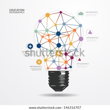 Modern Design light dot Minimal style infographic template / can be used for infographics / numbered banners / horizontal cutout lines / graphic or website layout vector