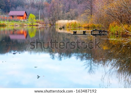 Red House on the lake