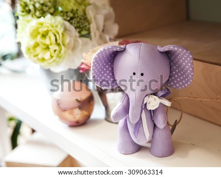 Purple Toy Elephant